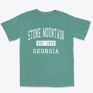 Stone Mountain Georgia Classic Established Premium Heavyweight T-shirt