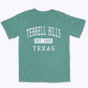 Terrell Hills Texas Classic Established Premium Heavyweight T-shirt