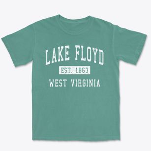 Lake Floyd West Virginia Classic Established Premium Heavyweight T-shirt