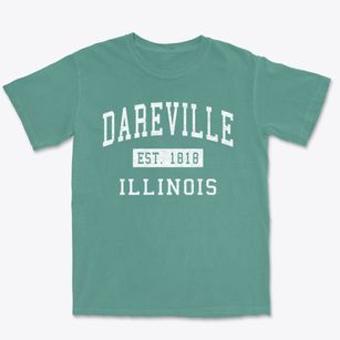 Dareville Illinois Classic Established Premium Heavyweight T-shirt