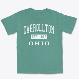 Carrollton Ohio Classic Established Premium Heavyweight T-shirt