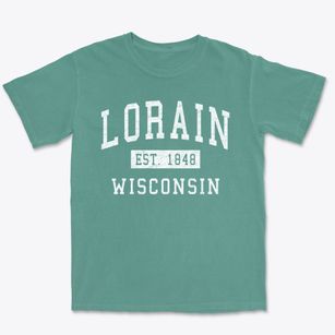 Lorain Wisconsin Classic Established Premium Heavyweight T-shirt