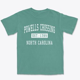 Powells Crossing North Carolina Classic Established Premium Heavyweight T-shirt