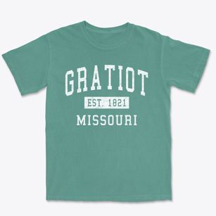 Gratiot Missouri Classic Established Premium Heavyweight T-shirt