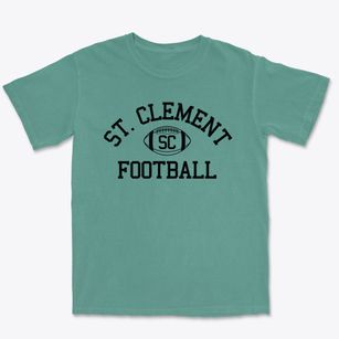 Saint Clement School Classic Football Premium Heavyweight T-shirt