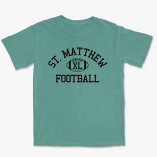 Saint Matthew The Apostle School Classic Football Premium Heavyweight T-shirt