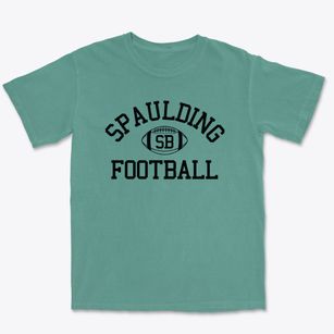 C C Spaulding Biospere Magnet School Classic Football Premium Heavyweight T-shirt