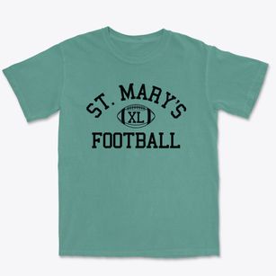 Saint Mary's Catholic School Classic Football Premium Heavyweight T-shirt