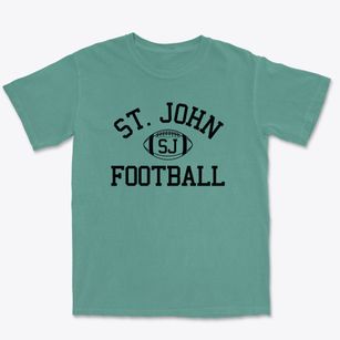 Saint John School Classic Football Premium Heavyweight T-shirt