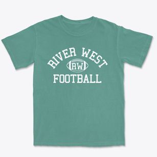 River West School Classic Football Premium Heavyweight T-shirt