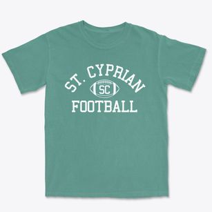 Saint Cyprian School Classic Football Premium Heavyweight T-shirt