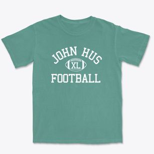 John Hus Moravian Church School Classic Football Premium Heavyweight T-shirt