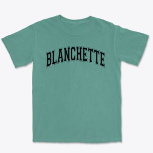 Blanchette Elementary School Varsity Arch Premium Heavyweight T-shirt