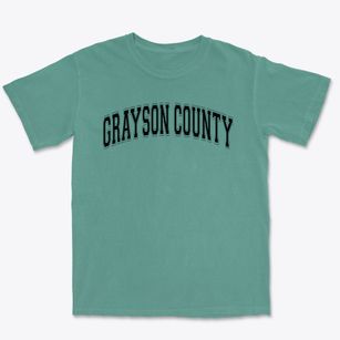 Grayson County Vocational School Varsity Arch Premium Heavyweight T-shirt