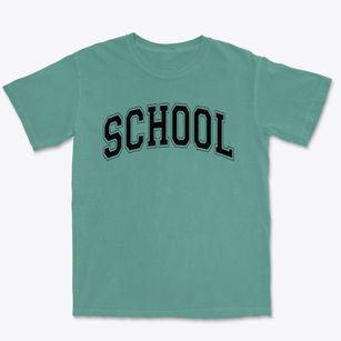 School Of Discovery Varsity Arch Premium Heavyweight T-shirt