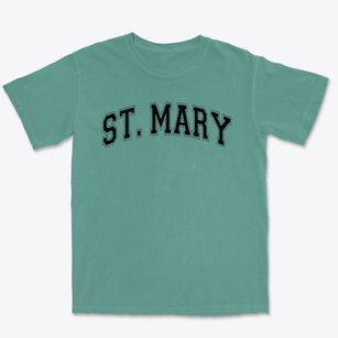 St Mary Parish Varsity Arch Premium Heavyweight T-shirt