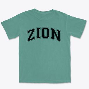 Zion Lutheran School Varsity Arch Premium Heavyweight T-shirt