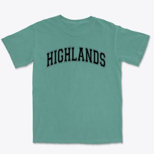 Highlands Middle School Varsity Arch Premium Heavyweight T-shirt