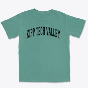 Kipp Tech Valley Charter School Varsity Arch Premium Heavyweight T-shirt