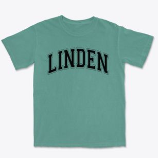 Linden Elementary School Varsity Arch Premium Heavyweight T-shirt
