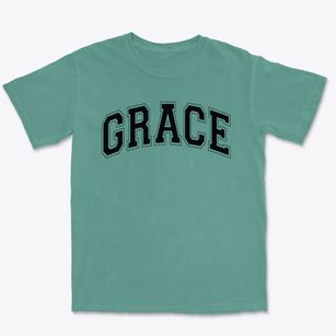 Grace Christian School Varsity Arch Premium Heavyweight T-shirt