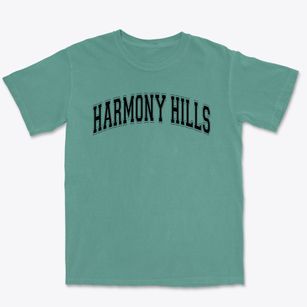 Harmony Hills Elementary School Varsity Arch Premium Heavyweight T-shirt
