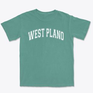 West Plano Montessori School Varsity Arch Premium Heavyweight T-shirt