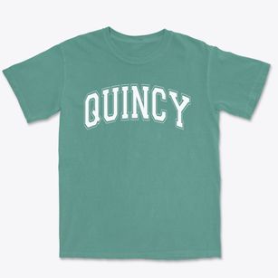 Quincy Junior High School Varsity Arch Premium Heavyweight T-shirt
