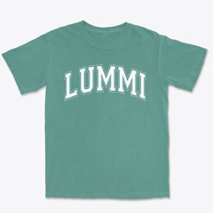 Lummi Nation School Varsity Arch Premium Heavyweight T-shirt
