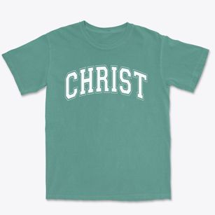 Christ Lutheran School Varsity Arch Premium Heavyweight T-shirt