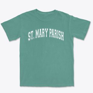 St Mary Parish Varsity Arch Premium Heavyweight T-shirt