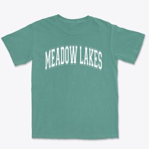 Meadow Lakes Elementary School Varsity Arch Premium Heavyweight T-shirt