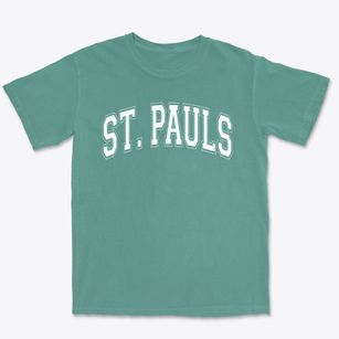 Saint Pauls High School Varsity Arch Premium Heavyweight T-shirt