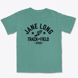 Jane Long Middle School Track and Field Premium Heavyweight T-shirt