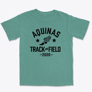 Aquinas School Track and Field Premium Heavyweight T-shirt