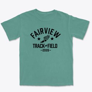 Fairview Junior High School Track and Field Premium Heavyweight T-shirt