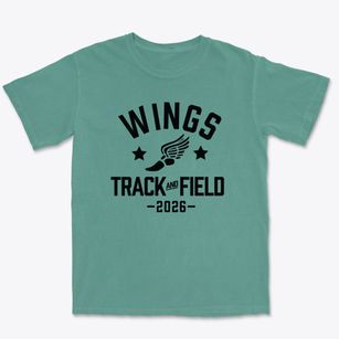 Wings Academy Track and Field Premium Heavyweight T-shirt
