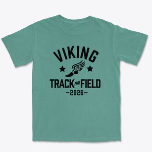 Viking Middle School Track and Field Premium Heavyweight T-shirt