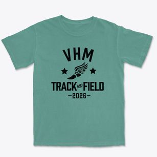 Vhm Christian School Track and Field Premium Heavyweight T-shirt