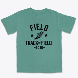 Field Elementary School Track and Field Premium Heavyweight T-shirt