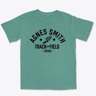 Agnes Smith Elementary School Track and Field Premium Heavyweight T-shirt