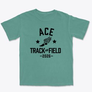 Ace Charter High School Track and Field Premium Heavyweight T-shirt