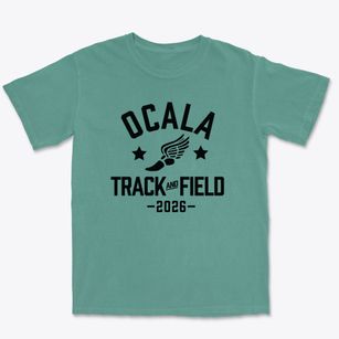 Ocala Christian Academy Track and Field Premium Heavyweight T-shirt