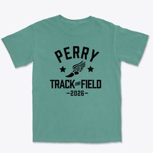 Perry Middle School Track and Field Premium Heavyweight T-shirt