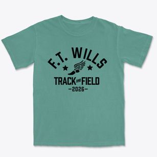 F.t. Wills High School Track and Field Premium Heavyweight T-shirt