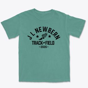 J L Newbern Middle School Track and Field Premium Heavyweight T-shirt