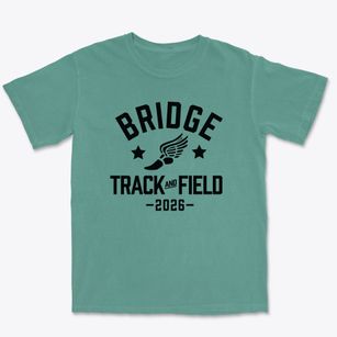 Bridge High School Track and Field Premium Heavyweight T-shirt