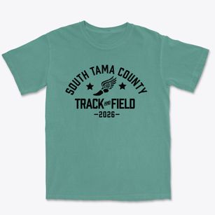South Tama County High School Track and Field Premium Heavyweight T-shirt