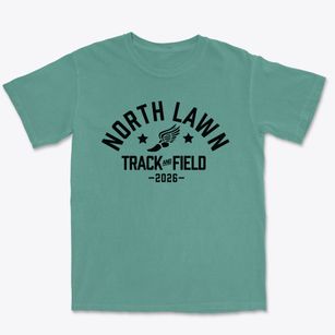 North Lawn Elementary School Track and Field Premium Heavyweight T-shirt