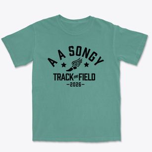 A A Songy Kindergarten Center Track and Field Premium Heavyweight T-shirt